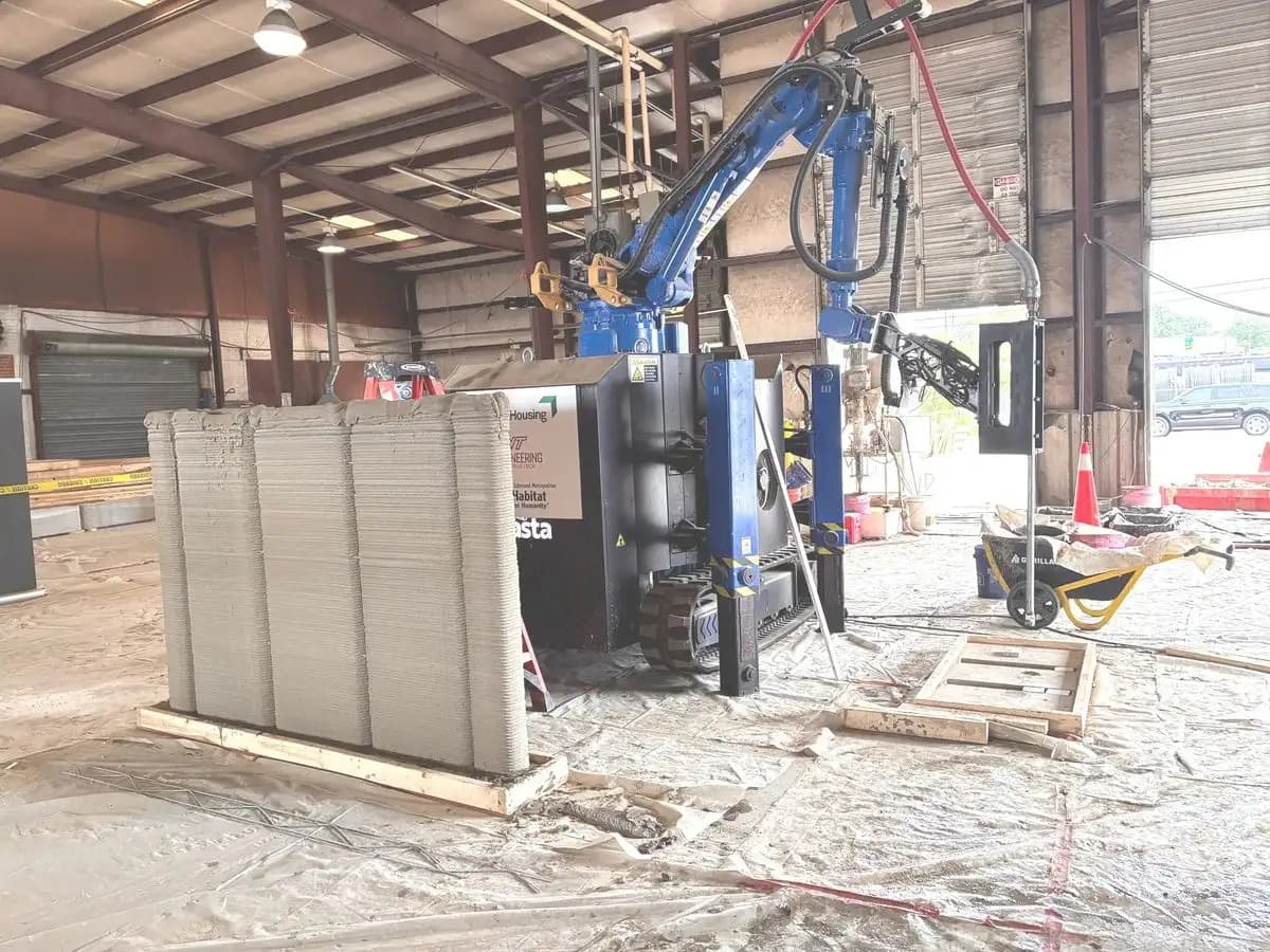 Richmond Habitat for Humanity Demonstrates Mobile 3D Concrete Wall Printing