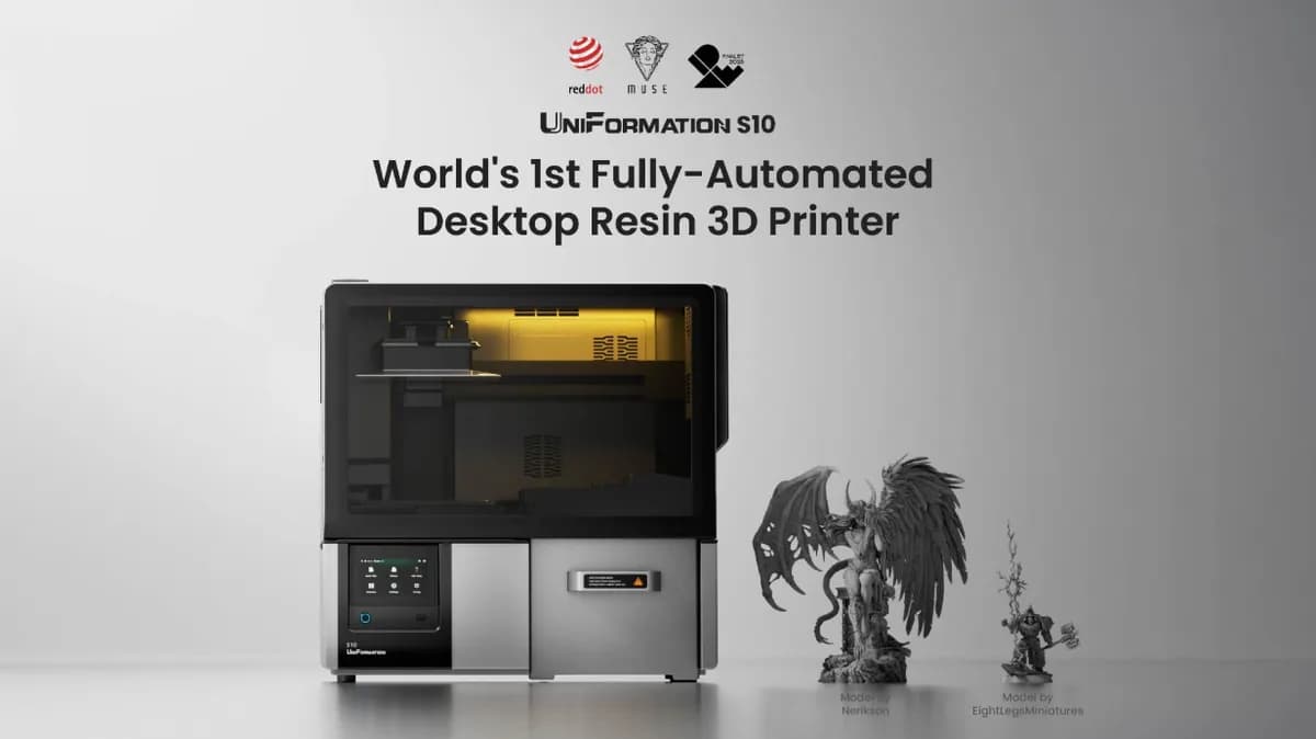 UniFormation、革新的なオールインワン樹脂3DプリンターS10を発表