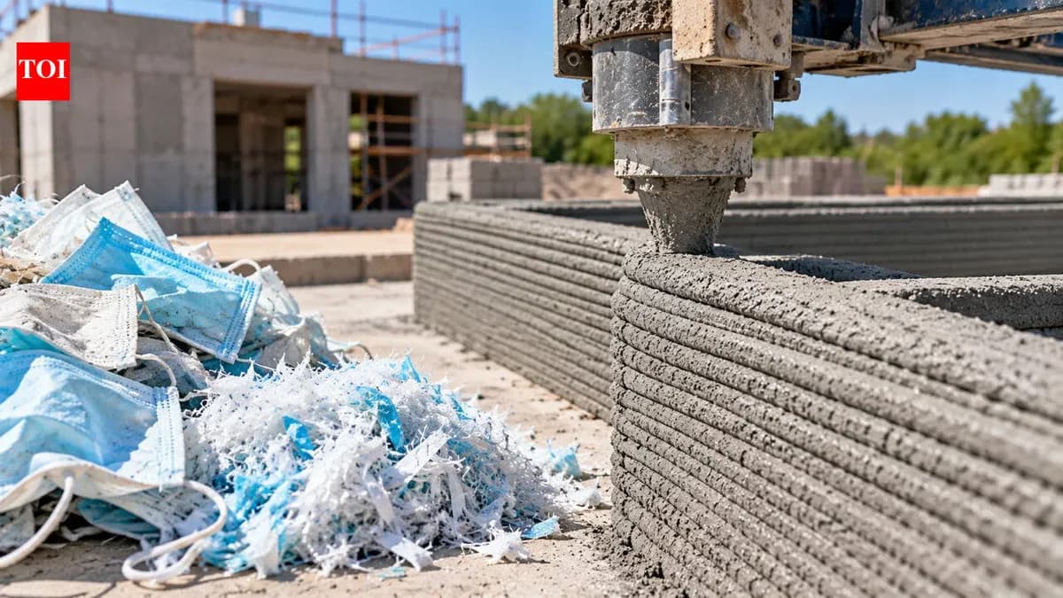 Recycled Face Mask Fibers Enhance Concrete Strength