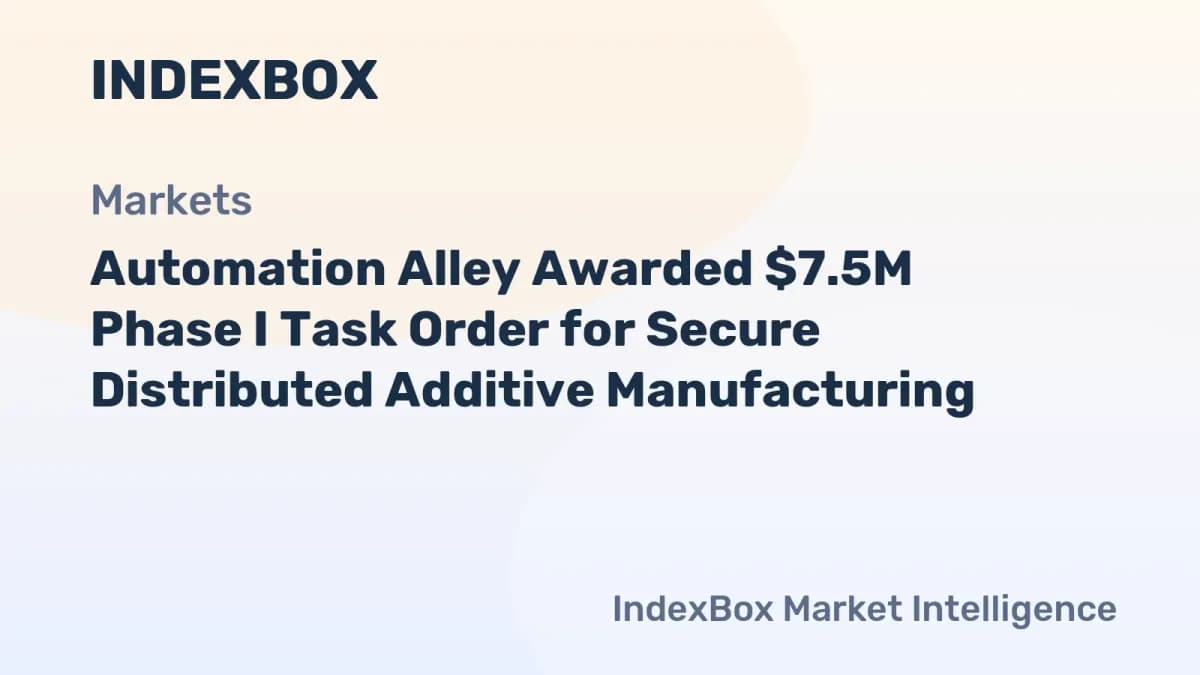 Automation Alley Secures $7.5 Million for Advanced Additive Manufacturing Initiative