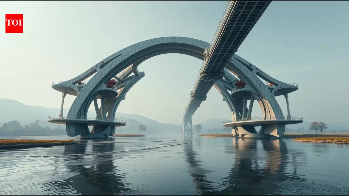受达芬奇启发的3D打印桥梁使用废弃材料建造
