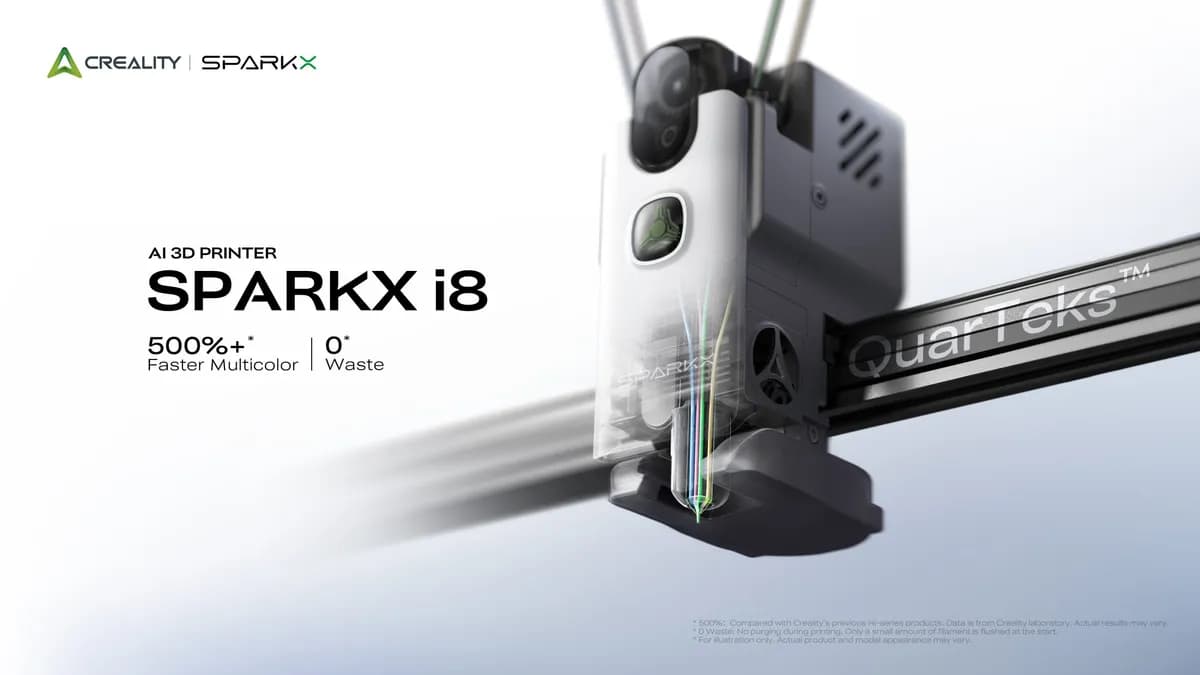 Creality、SPARKX i8マルチカラー3Dプリンターのクラウドファンディングを開始